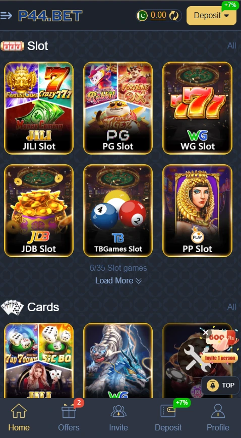 p44.bet game app